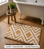 Brown Geometric Non-Slip Bath Mat (40x60 CM)