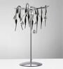Modern Chrome Crystal Table Lamp