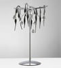 Modern Chrome Crystal Table Lamp