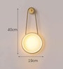 Modern Circular Wall Light   Gold Finish with Halo Glow