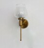 Modern Clear Tulip Glass Wall Sconce