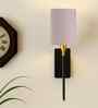 Modern Cotton Shade Wall Light | Durable Metal Frame | Home & Hotel Wall Lamp-(Grey)