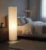 Modern Cream Cylinder Floor Lamp   Stylish Lighting for Living Room & Bedroom