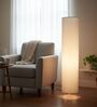 Modern Cream Cylinder Floor Lamp   Stylish Lighting for Living Room & Bedroom