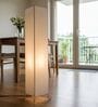 Modern Cream Cylinder Floor Lamp   Stylish Lighting for Living Room & Bedroom