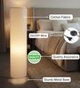 Modern Cream Cylinder Floor Lamp   Stylish Lighting for Living Room & Bedroom