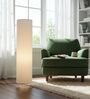 Modern Cream Cylinder Floor Lamp   Stylish Lighting for Living Room & Bedroom