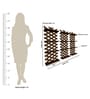 Modern Criss Cross Designer Dark Walnut Planter Shelves Set Of 3