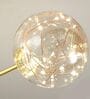 Modern Crystal Ball Wall Light with Golden Arm   Decorative LED