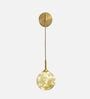 Modern Crystal Ball Wall Light with Golden Arm   Decorative LED