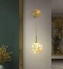 Modern Crystal Ball Wall Light with Golden Arm   Decorative LED