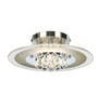 Modern Crystal Halo LED Ceiling Light   Chrome Finish