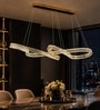 Modern Crystal Infinity LED Linear Chandelier   1500 mm