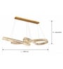 Modern Crystal Infinity LED Linear Chandelier   1500 mm