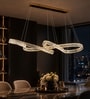 Modern Crystal Infinity LED Linear Chandelier   1500 mm