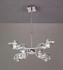 Modern Crystal LED Chandelier with Chrome Finish   Contemporary Ceiling Pendant Light