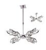 Modern Crystal LED Chandelier with Chrome Finish   Contemporary Ceiling Pendant Light