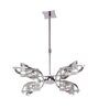 Modern Crystal LED Chandelier with Chrome Finish   Contemporary Ceiling Pendant Light