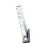 Modern Crystal LED Wall Light   Sleek Vertical Decorative Wall Sconce with Chrome Finish