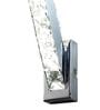 Modern Crystal LED Wall Light   Sleek Vertical Decorative Wall Sconce with Chrome Finish