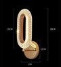 Modern Crystal LED Wall Light with Oval Design   Gold Accent Finish