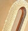 Modern Crystal LED Wall Light with Oval Design   Gold Accent Finish