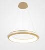Modern Crystal Ring LED Pendant Light   Gold Finish Ceiling Lamp