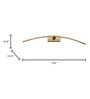 Modern Curved Antique Brass 25-Inch 18 Watt LED Picture Light (Warm White)