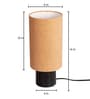Modern Cylinder Beige Table Lamp
