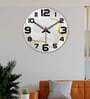 Modern Design  Wood Wall Clock In Grey