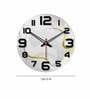 Modern Design  Wood Wall Clock In Grey