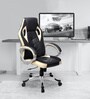 Modern Designer Gaming Chair In Cream & Black Colour