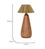 Modern Dimmable Rechargeable LED Table Lamp in Metal & Wood