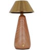 Modern Dimmable Rechargeable LED Table Lamp in Metal & Wood