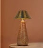 Modern Dimmable Rechargeable LED Table Lamp in Metal & Wood