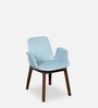 Modern Fabric Dining Chair In Ice Blue Colour