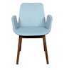 Modern Fabric Dining Chair In Ice Blue Colour