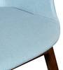 Modern Fabric Dining Chair In Ice Blue Colour