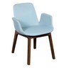 Modern Fabric Dining Chair In Ice Blue Colour
