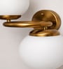 Modern Double Globe Brass Wall Light