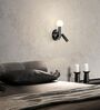 Modern Dual-Light Wall Sconce with Globe & Reading Spot