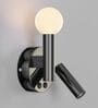 Modern Dual-Light Wall Sconce with Globe & Reading Spot