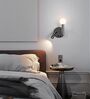 Modern Dual-Light Wall Sconce with Globe & Reading Spot
