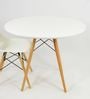 Modern Eames Round Coffee Table in White Colour