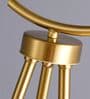 Modern Feather Globe Tripod Floor Lamp with Golden Stand