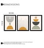 Modern Geometric Framed Wall Art Set of 3