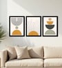 Modern Geometric Framed Wall Art Set of 3