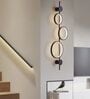 Modern Geometric LED Wall Light   Triple Ring Vertical Decorative Sconce