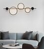 Modern Geometric LED Wall Light   Triple Ring Vertical Decorative Sconce