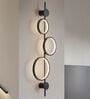 Modern Geometric LED Wall Light   Triple Ring Vertical Decorative Sconce